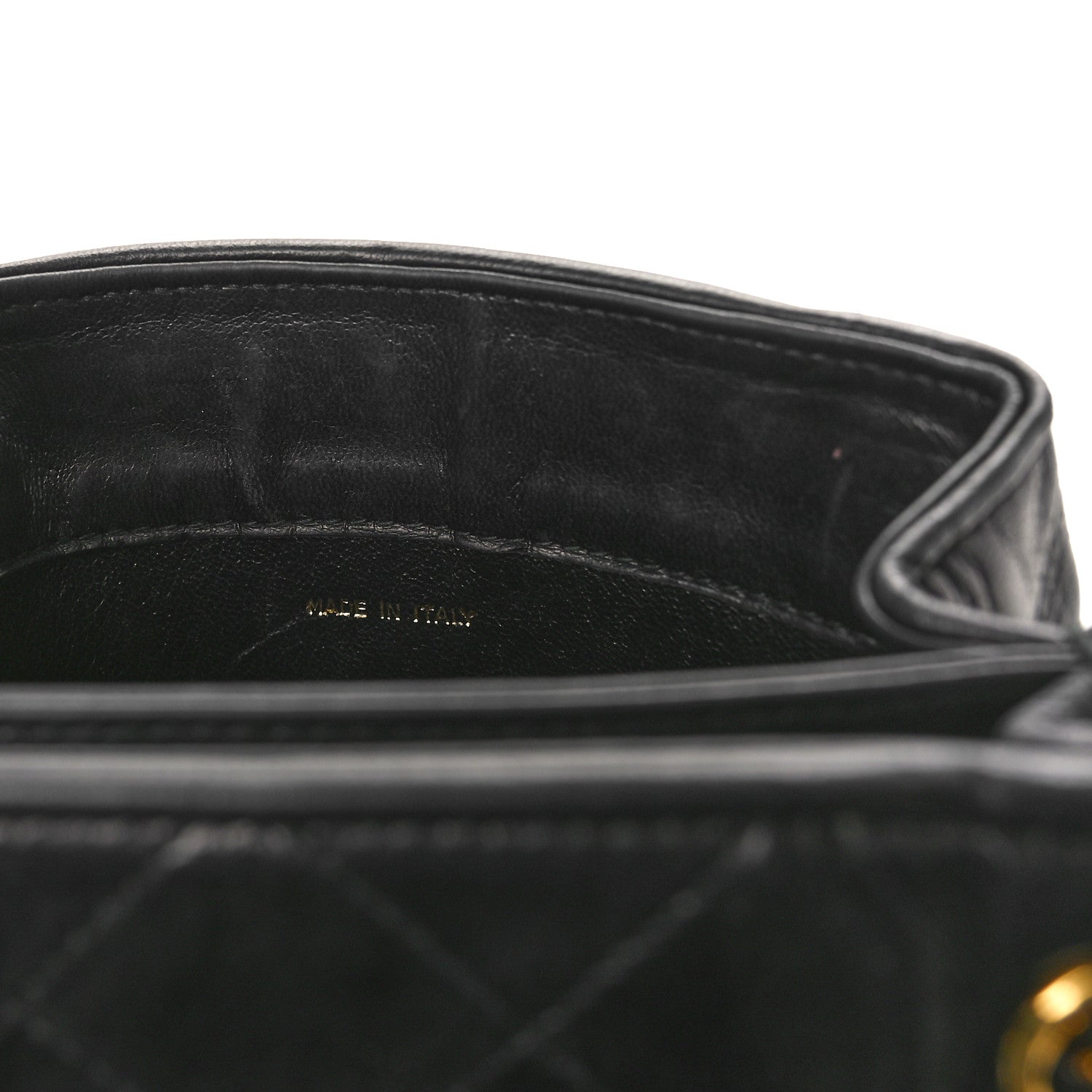 Chanel Lambskin Quilted Tassel Drawstring Black 10 of 12