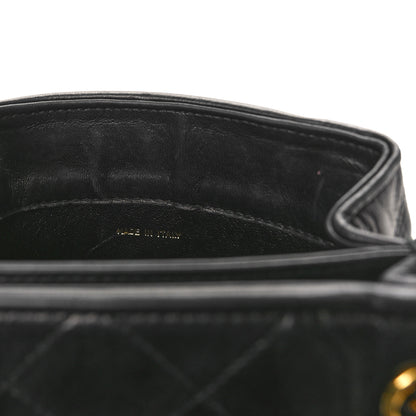 Chanel Lambskin Quilted Tassel Drawstring Black 10 of 12
