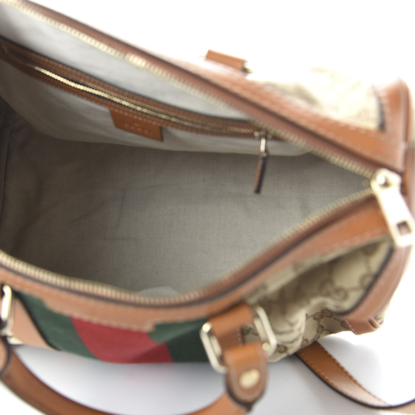 Monogram Vintage Web Medium Boston Tobacco