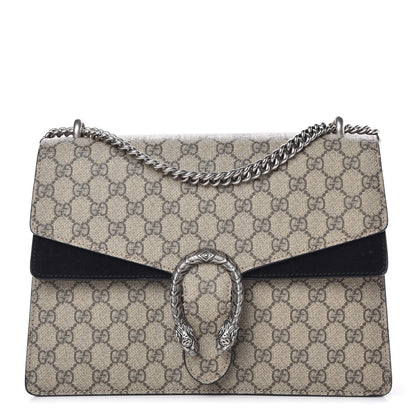 Gucci GG Supreme Monogram Medium Dionysus Shoulder Bag Black 1 of 9