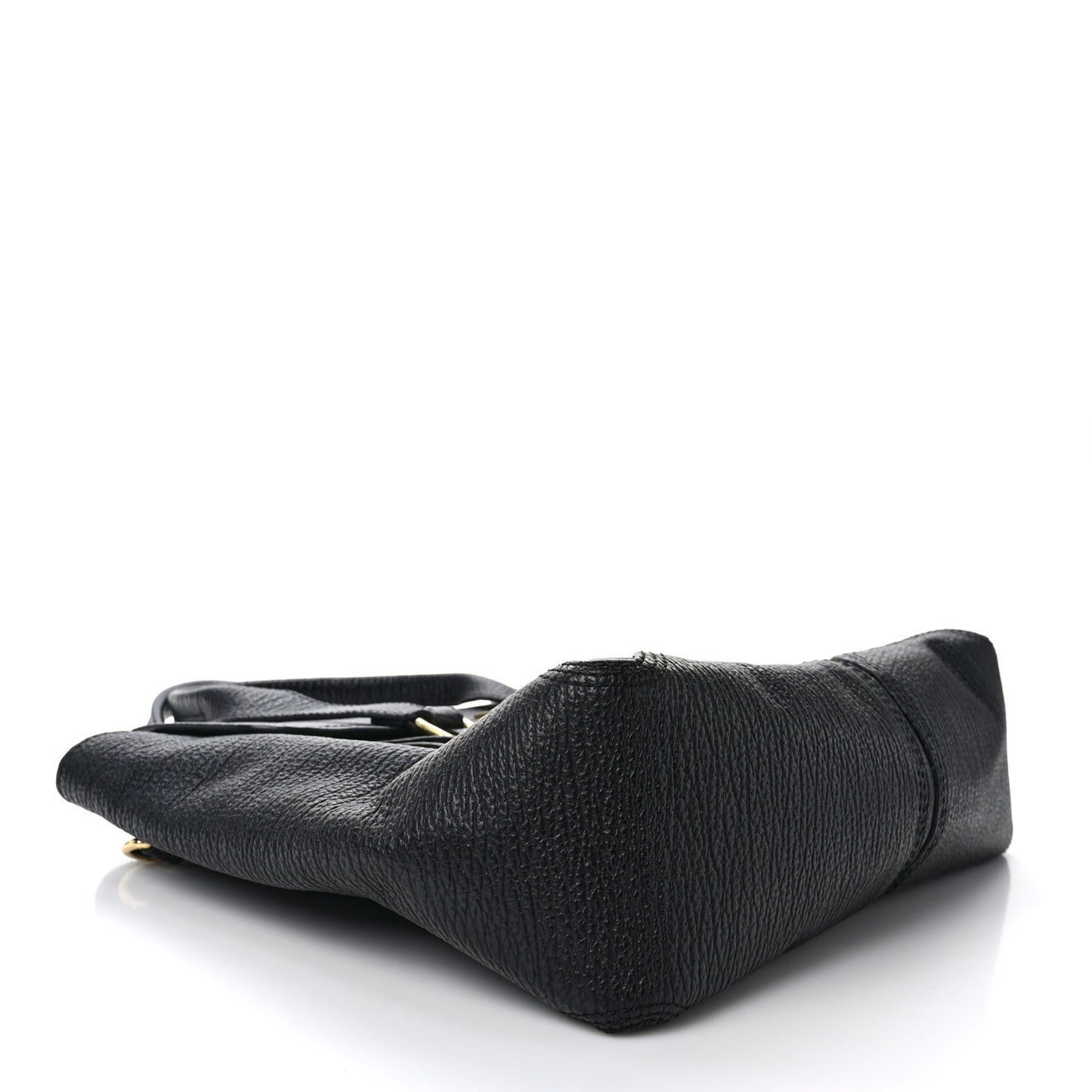 Textured Calfskin Medium Pashli Satchel Black