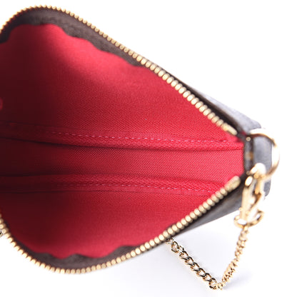 Louis Vuitton Monogram 2019 Christmas Animation Mini Courchevel Pochette Accessories Fuchsia 4 of 6