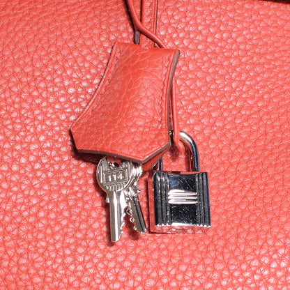 Hermes Taurillon Clemence Birkin 40 Bougainvillea 10 of 10