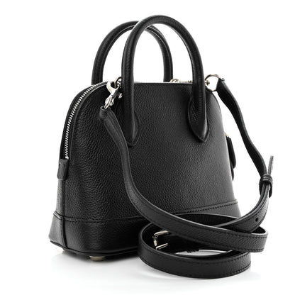 Balenciaga Grained Calfskin Cities Paris XXS Ville Top Handle Bag Black White 3 of 11