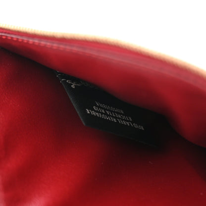 Fendi Nappa FF 1974 Embossed Zip Pouch Wallet Fragola 8 of 12