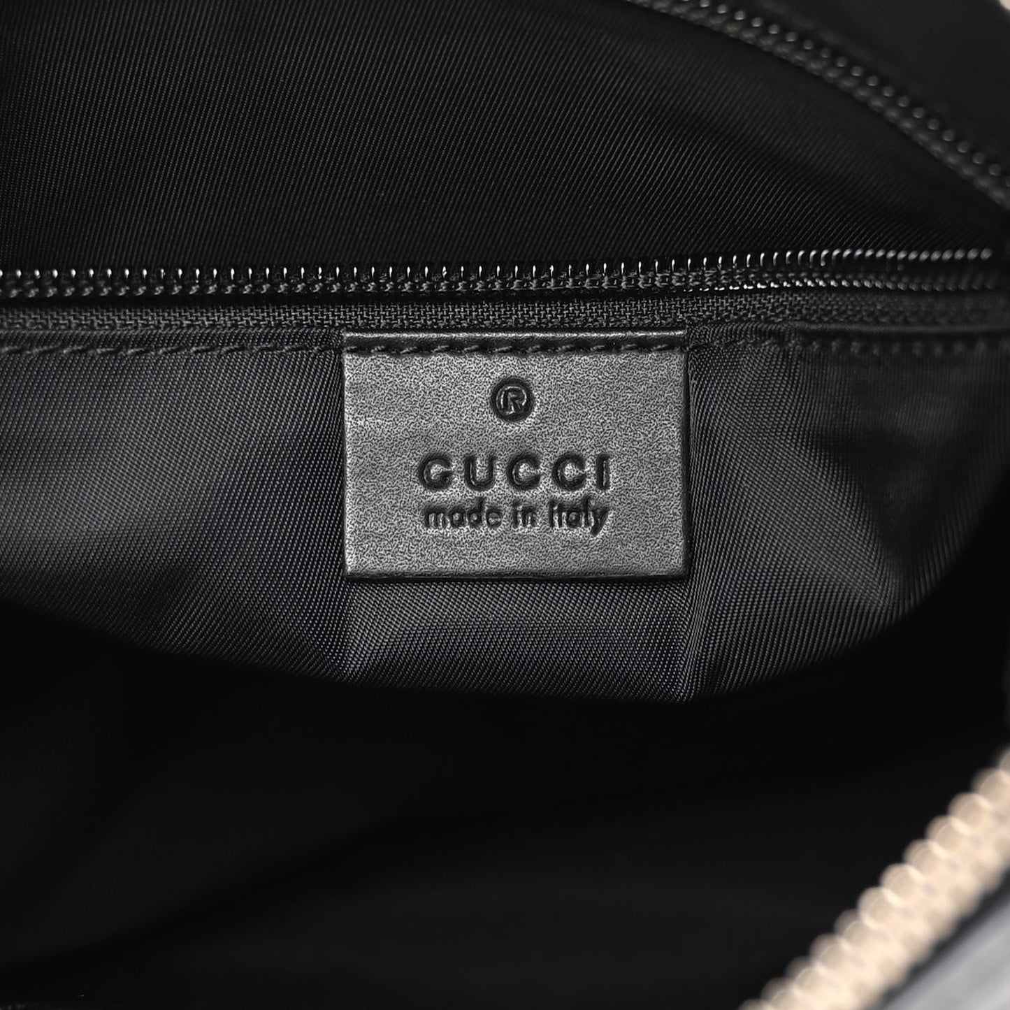 GG Supreme Monogram Web Messenger Bag Black
