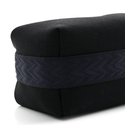 Hermes Canvas Small Bride-A-Brac Pouch Black Bleu Nuit 8 of 9