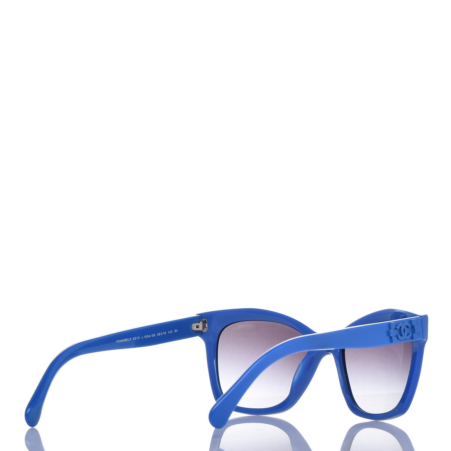 Chanel CC Butterfly Signature Sunglasses 5313 Blue 4 of 7
