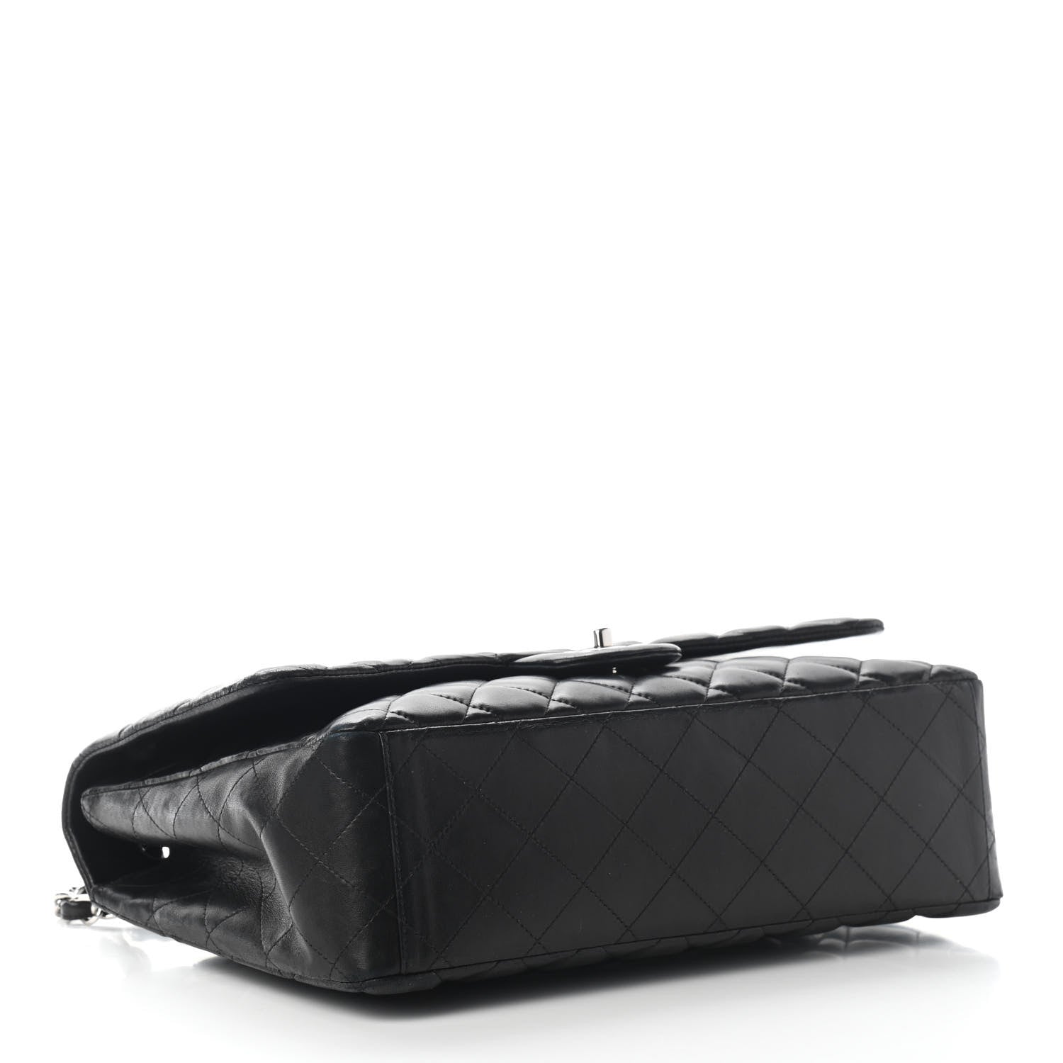 Chanel Lambskin Quilted Maxi Single Flap Black 4 of 9