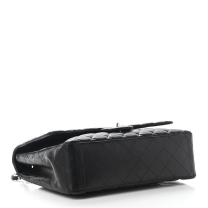 Chanel Lambskin Quilted Maxi Single Flap Black 4 of 9