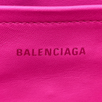Balenciaga Nylon Lambskin Woven Small Ibiza Basket With Strap Lipstick Pink 6 of 10