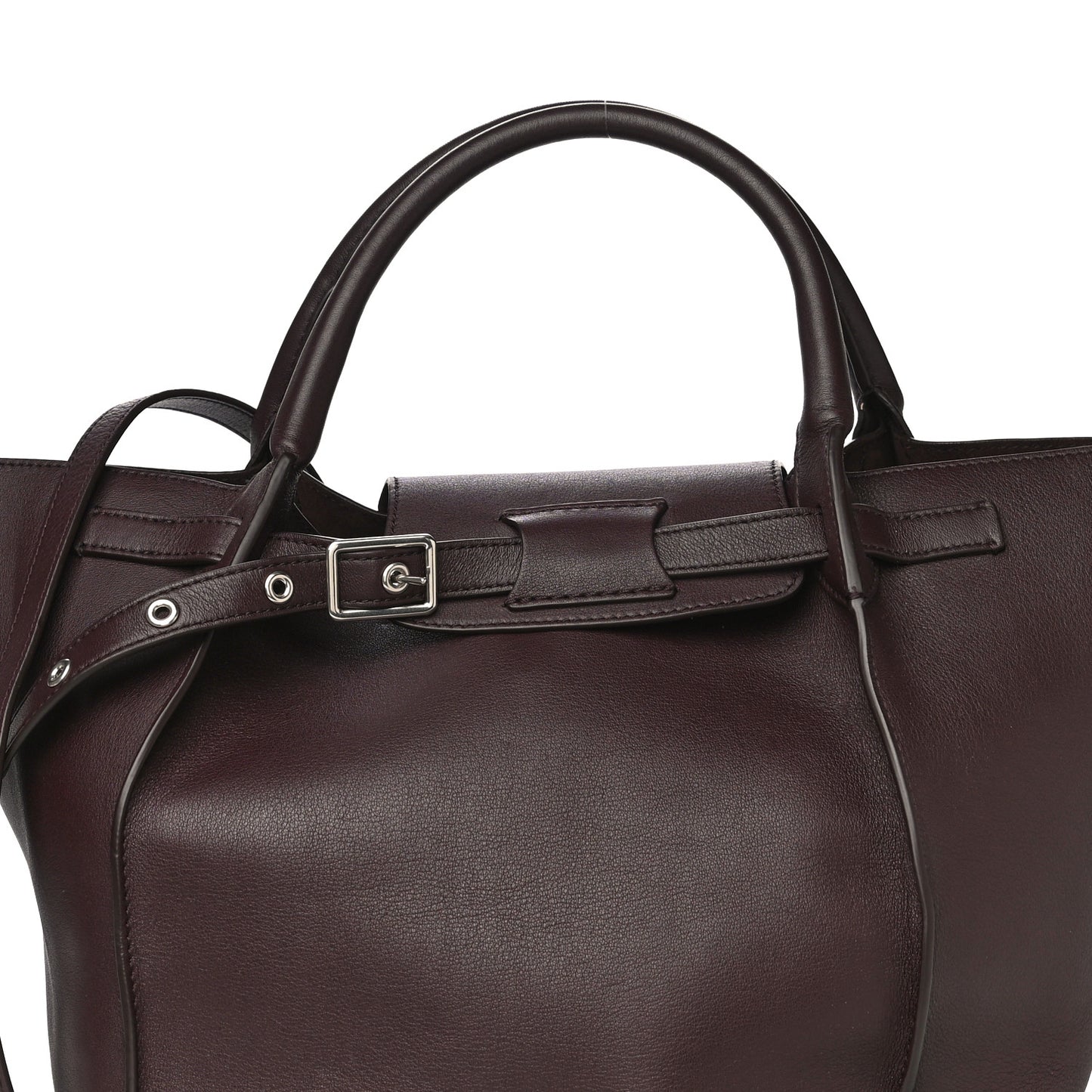 Smooth Calfskin Small Big Bag Burgundy
