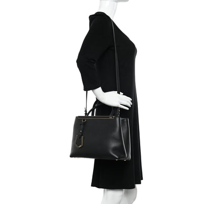 Fendi Vitello Elite Petite 2Jours Tote Black 2 of 11
