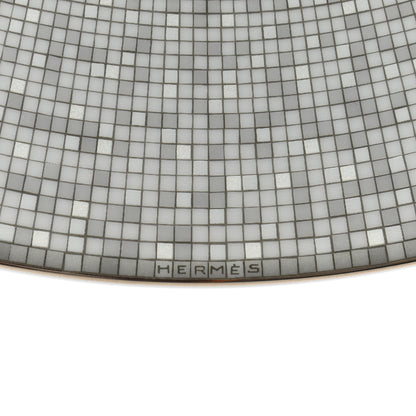 Hermes Porcelain Mosaique Au 24 Platine Presentation Plate Set of 2 4 of 7