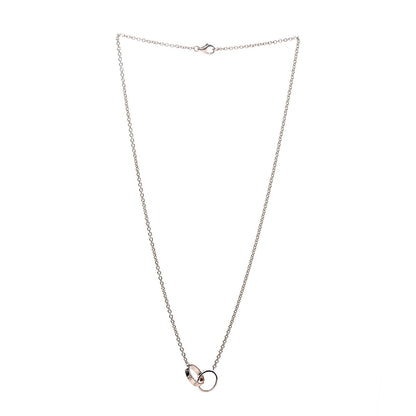 Cartier 18K Pink Gold Interlocking LOVE Necklace 3 of 5