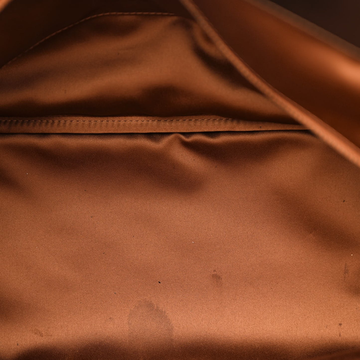 Vinyl Quilted Large Frozen Tote Bronze