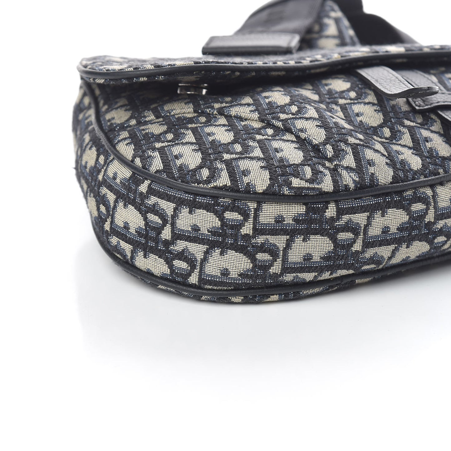 Oblique Mens Saddle Bag Blue