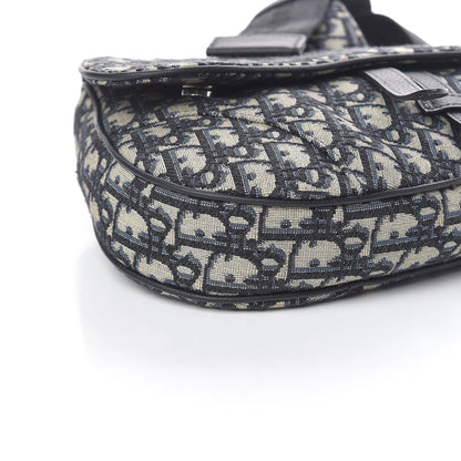 Christian Dior Oblique Mens Saddle Bag Blue 7 of 9