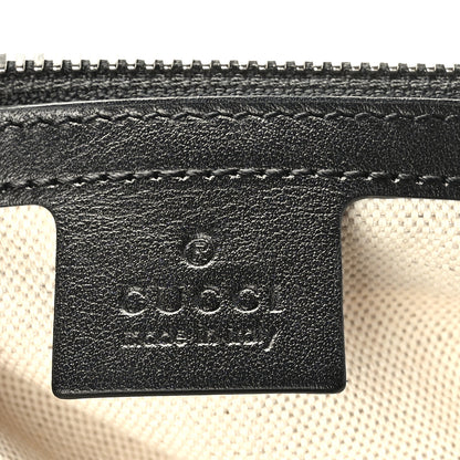 Gucci Calfskin GG Tennis Embossed Tote Bag Black 6 of 9