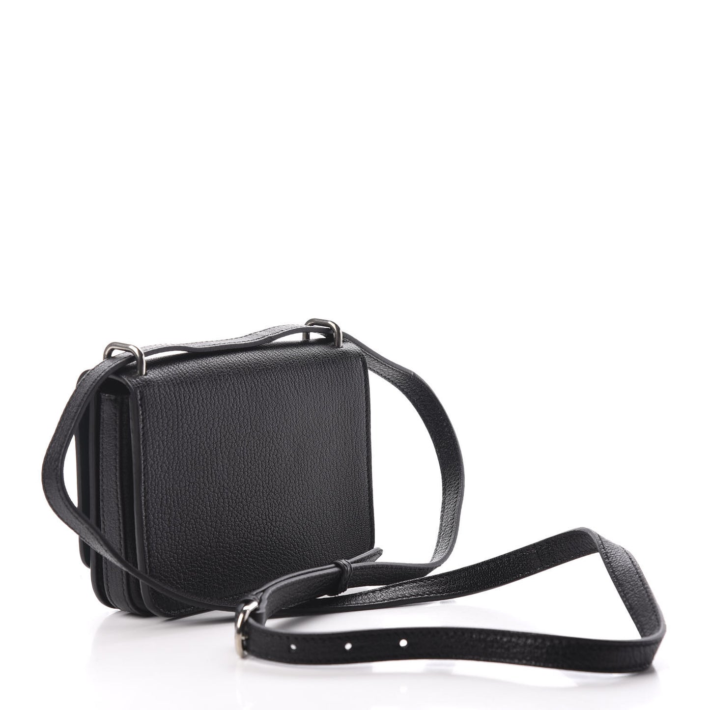 Goatskin Mini D-Ring Bag Black