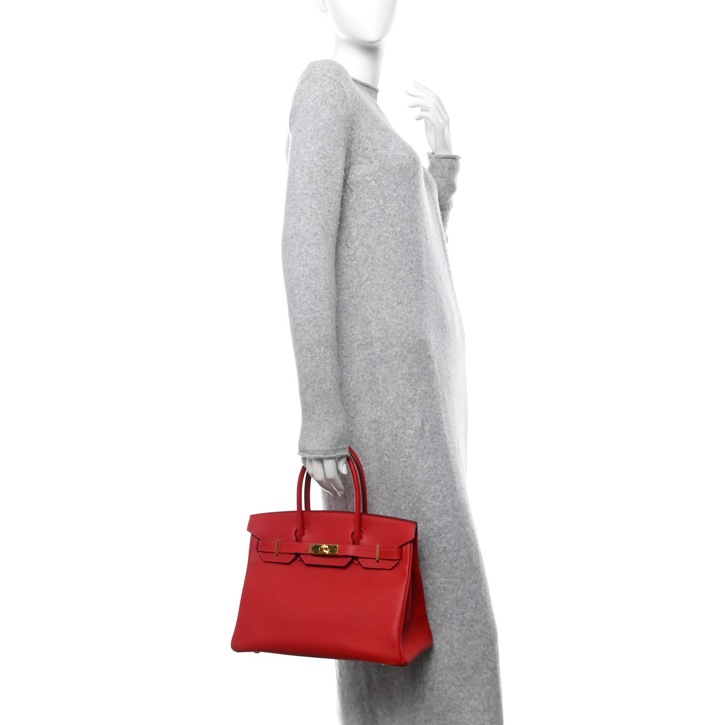 Epsom Birkin 30 Rouge Casaque