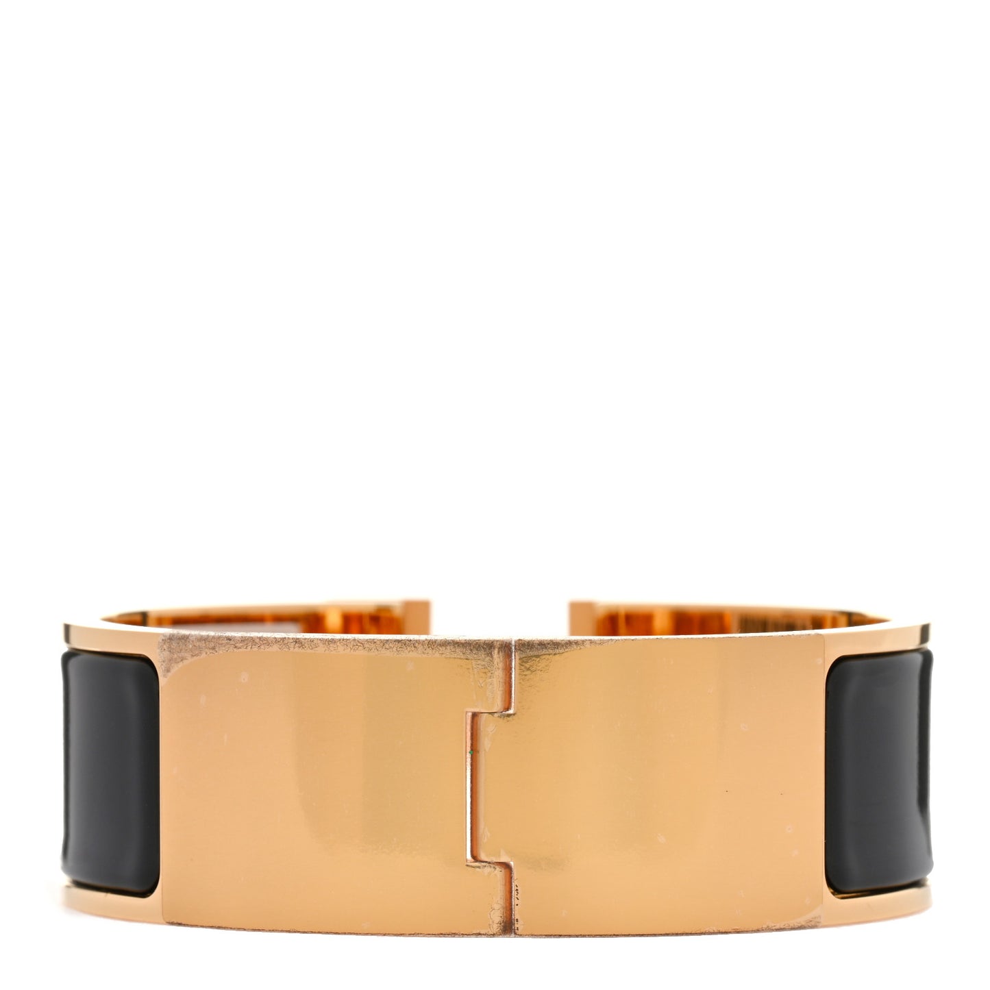 Enamel Wide Clic Clac H Bracelet PM Black