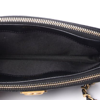 Chanel Caviar Quilted Small Boy Clutch With Chain Black 5 of 13