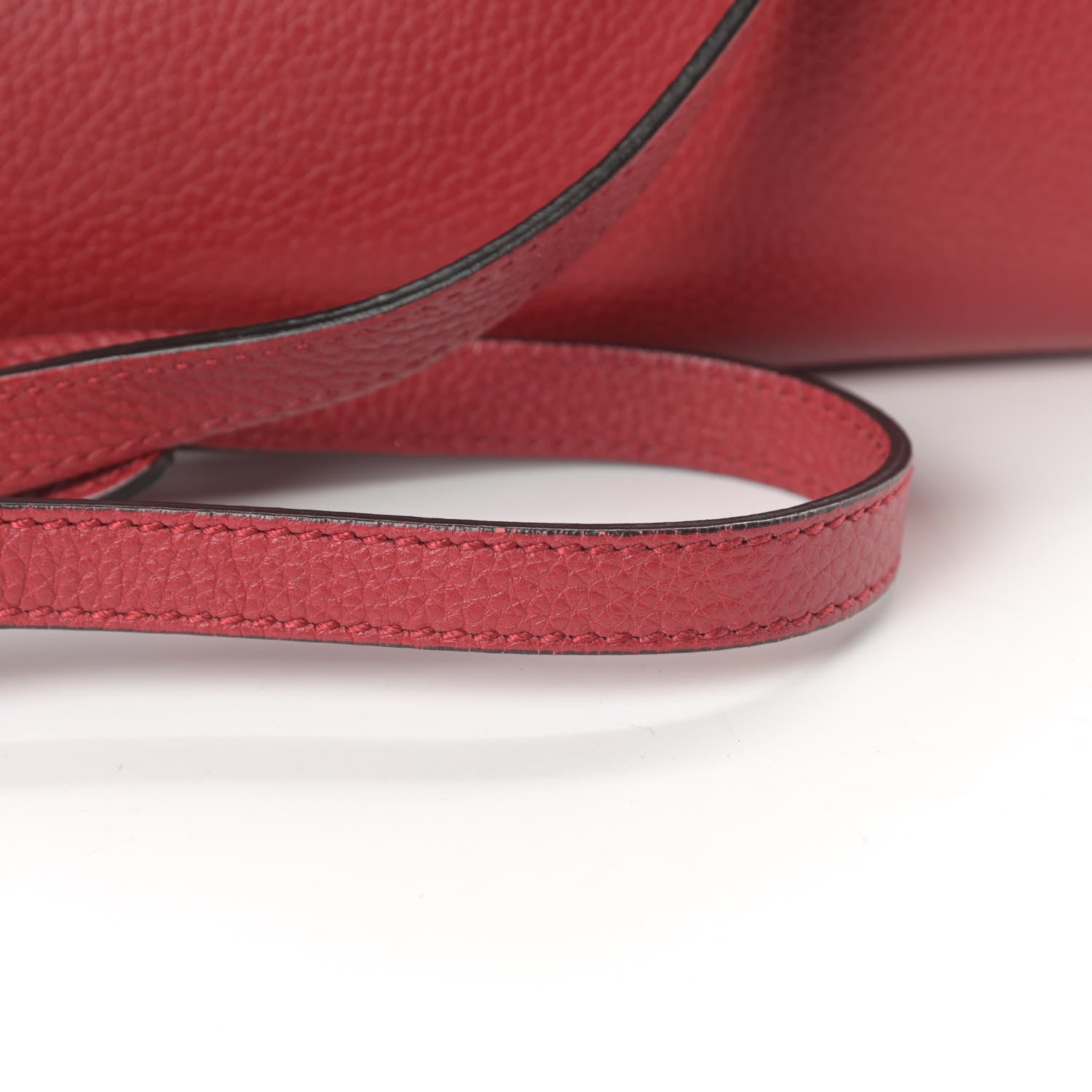 Gucci Calfskin Small GG Marmont Top Handle Bag Vulcanic Red 15 of 16