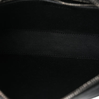 Gucci GG Supreme Monogram Azalea Calfskin Retro Interlocking G Wristlet Shoulder Bag Black 5 of 11
