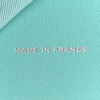 Chanel Lambskin Quilted Compact Flap Wallet Turquoise 7 of 13