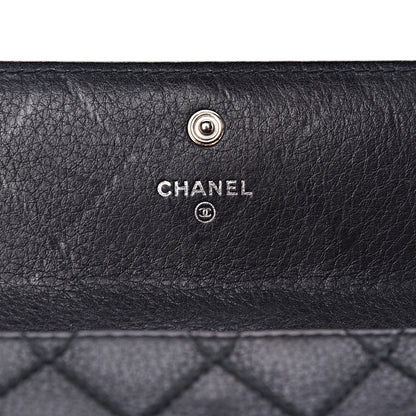 Chanel Calfskin Stitched Fancy CC Long Double Wallet Back 6 of 16