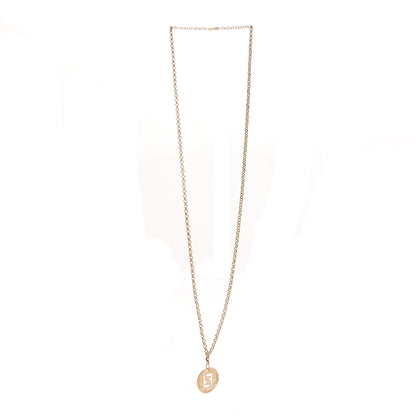 Fendi Metal FF Cutout Necklace Gold 3 of 6