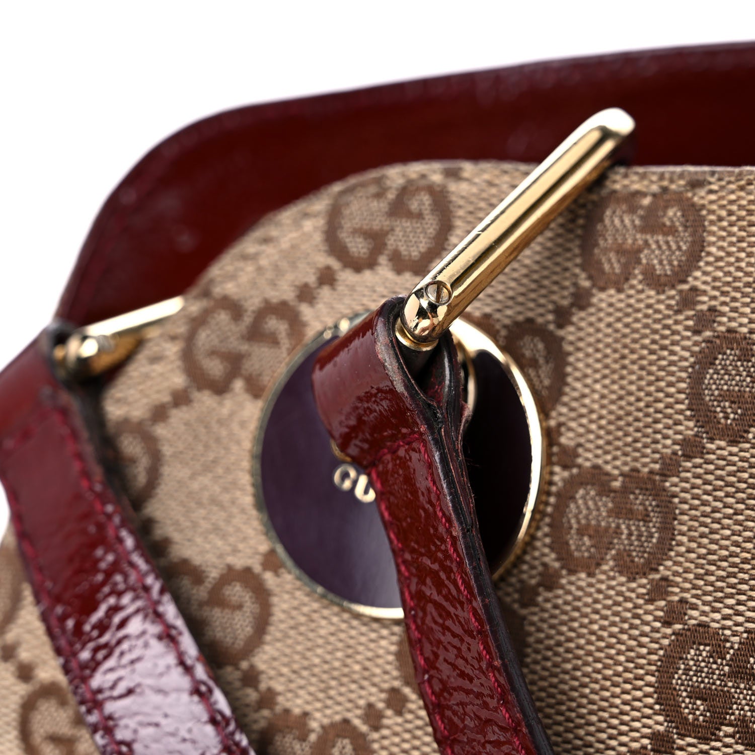 Gucci Monogram Medium Eclipse Shoulder Bag Red 26 of 30