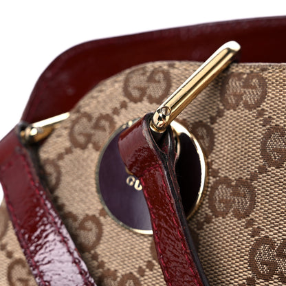 Gucci Monogram Medium Eclipse Shoulder Bag Red 26 of 30