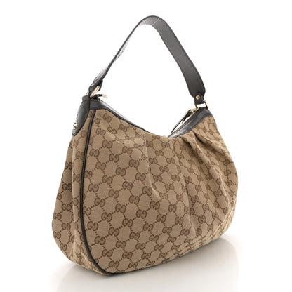 Gucci Monogram Medium Sukey Hobo Dark Brown 3 of 11