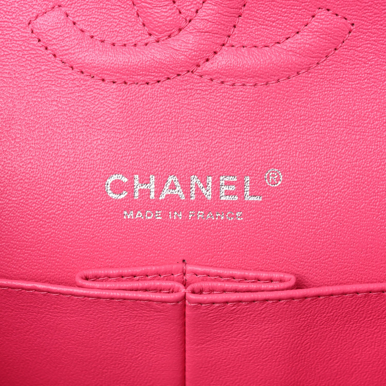 Chanel Jersey Quilted Medium Double Flap Dark Pink 5 of 10