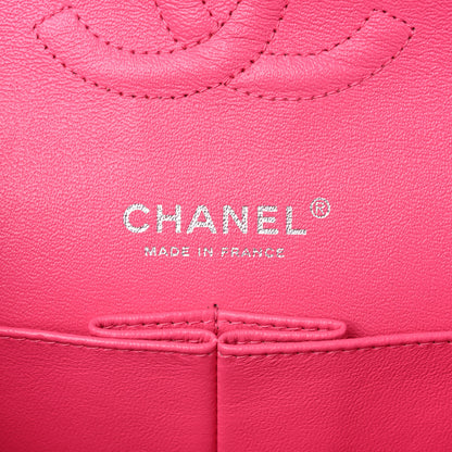 Chanel Jersey Quilted Medium Double Flap Dark Pink 5 of 10