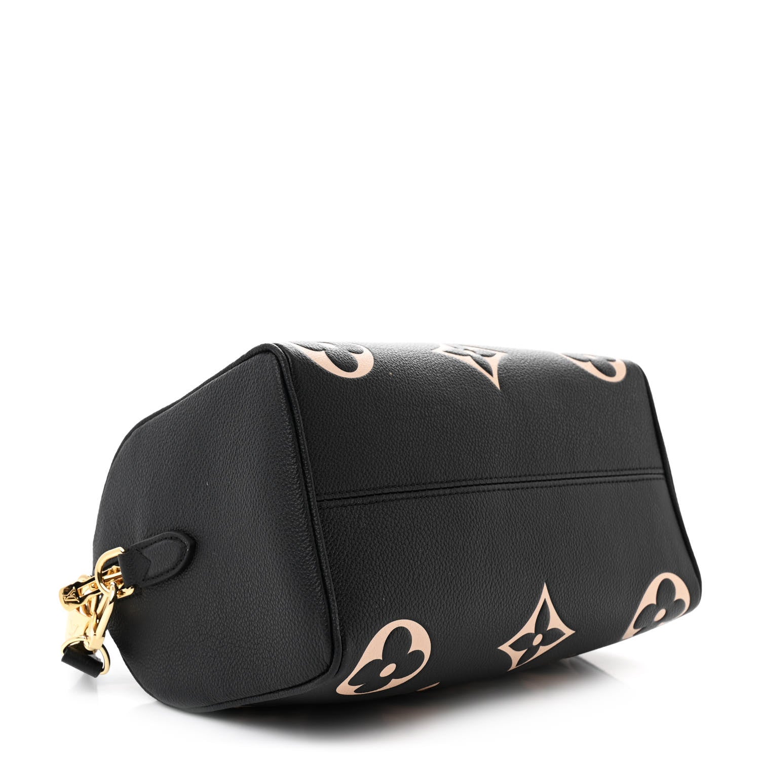 Louis Vuitton Empreinte Monogram Giant Speedy Bandouliere 25 Black Beige 4 of 10