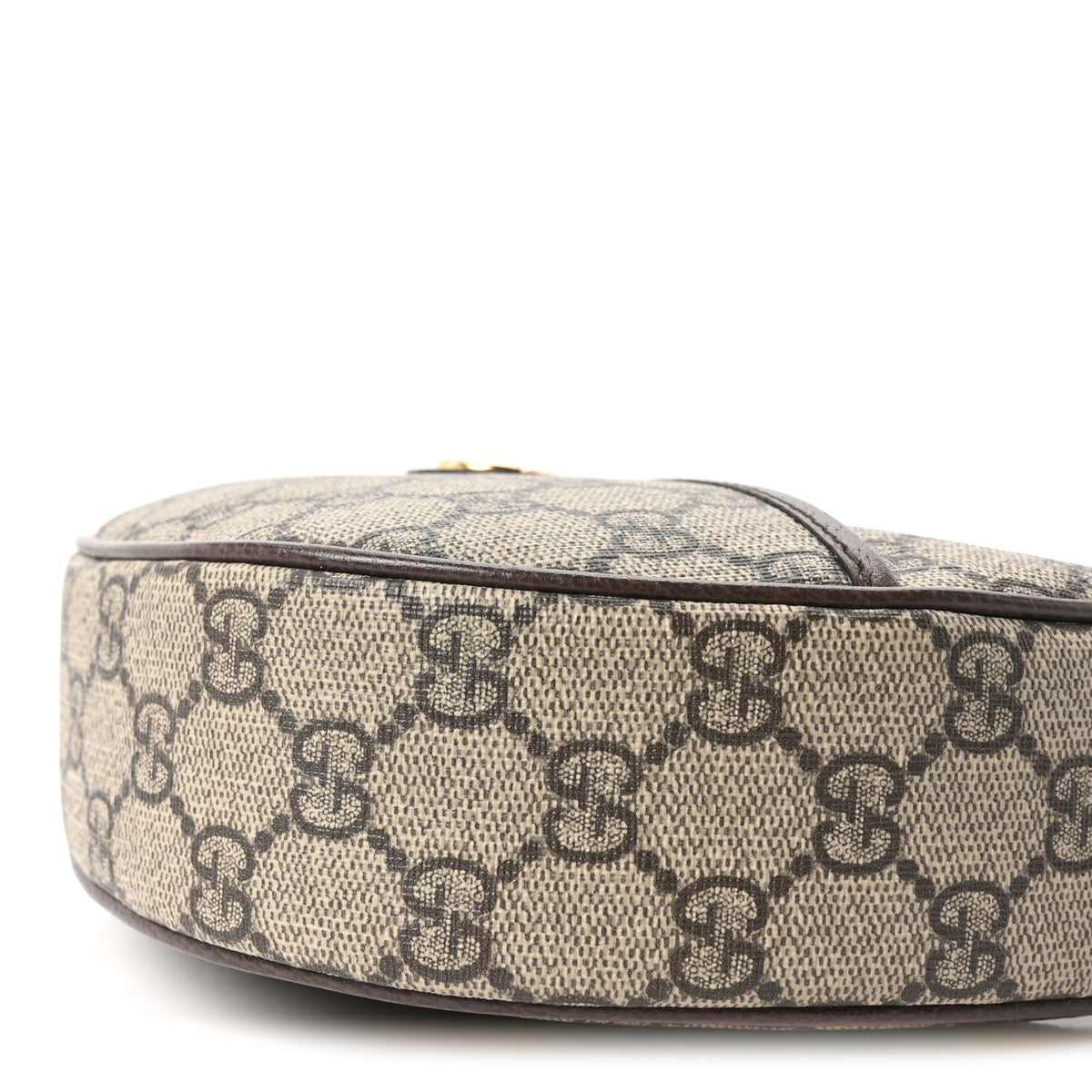 Gucci GG Supreme Monogram Textured Dollar Calfskin Small Ophidia Shoulder Bag Beige Ebony New Acero 10 of 10