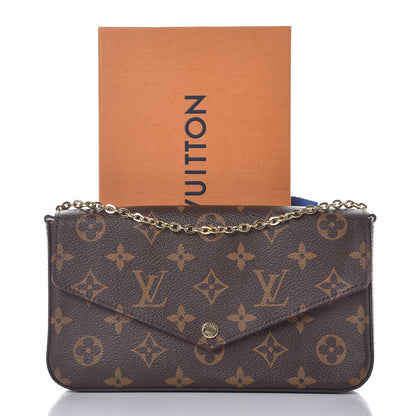 Louis Vuitton Monogram Pochette Felicie Chain Wallet Fuchsia 11 of 11