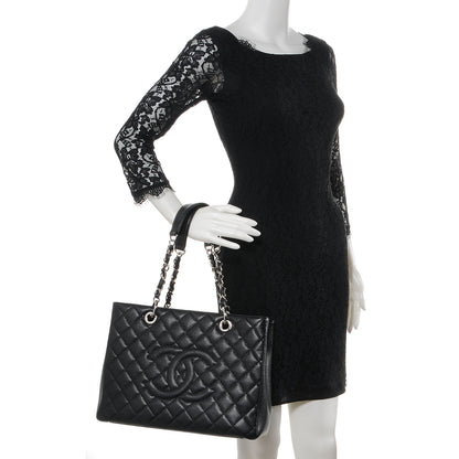 Chanel Caviar Grand Shopping Tote GST Black 2 of 7