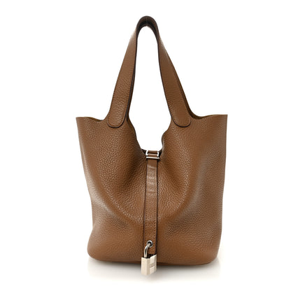 Hermes Taurillon Clemence Picotin Lock 22 MM Alezan 1 of 9
