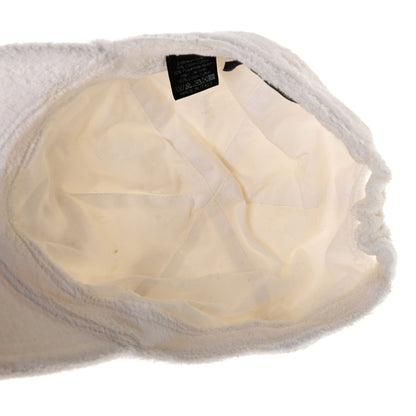 Chanel Terry Cotton Chain Embellished CC Heart Cap Hat L White 7 of 8