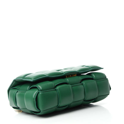 Bottega Veneta Lambskin Maxi Intreccio Padded Chain Cassette Crossbody Bag Racing Green 4 of 12