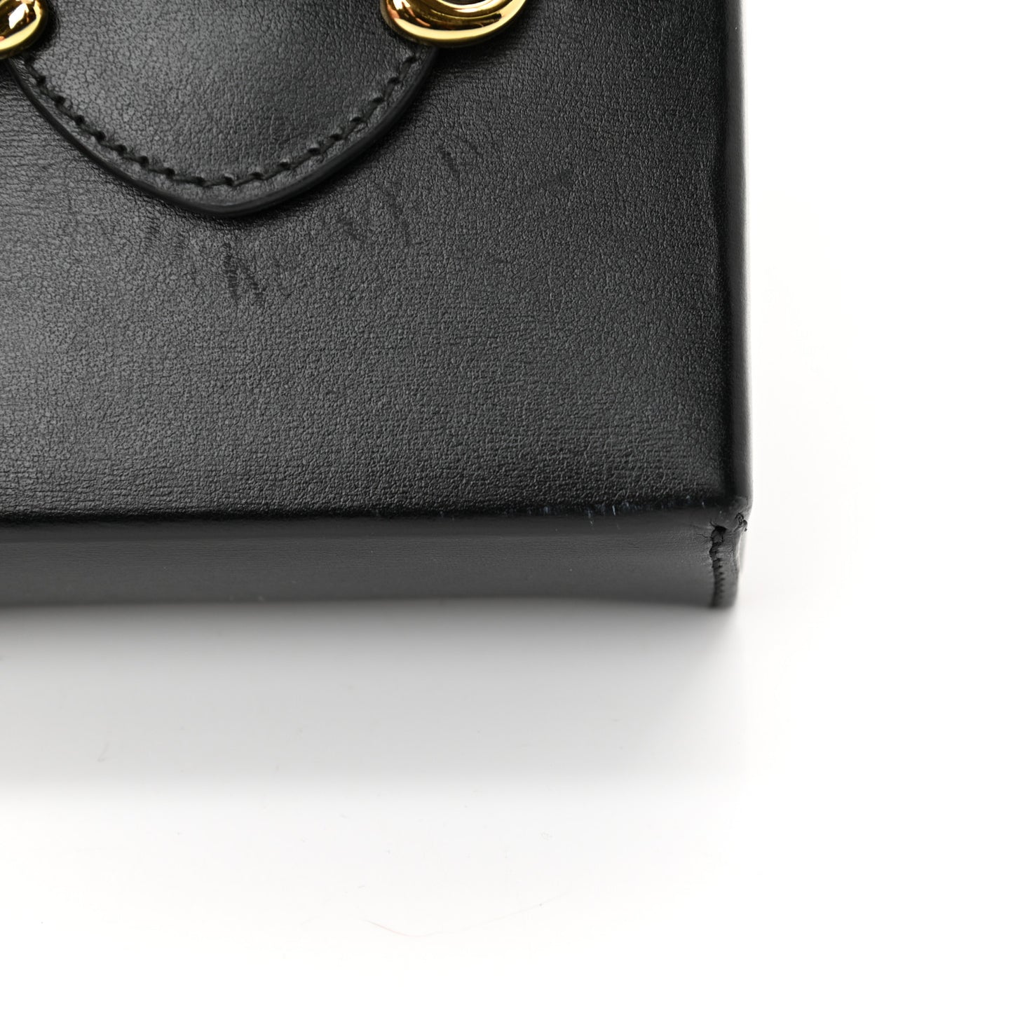 Boarded Plutone Calfskin Mini Horsebit 1955 Crossbody Bag Black
