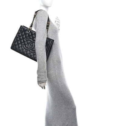 Chanel Caviar Quilted Grand Shopping Tote GST Black 2 of 11
