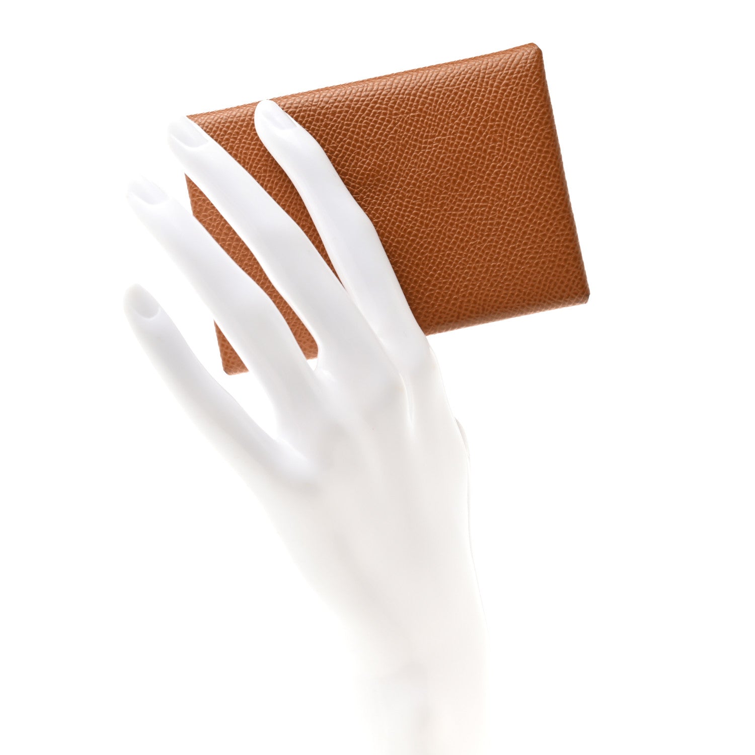 Hermes Epsom Calvi Duo Card Case Gold 2 of 9