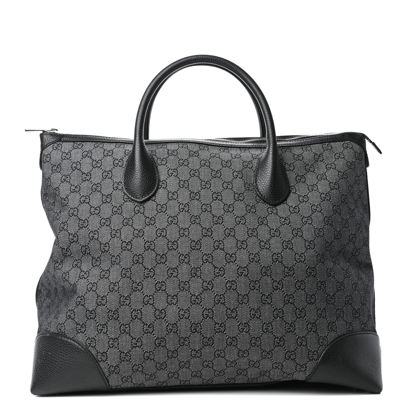 Denim Monogram Large Tote Black