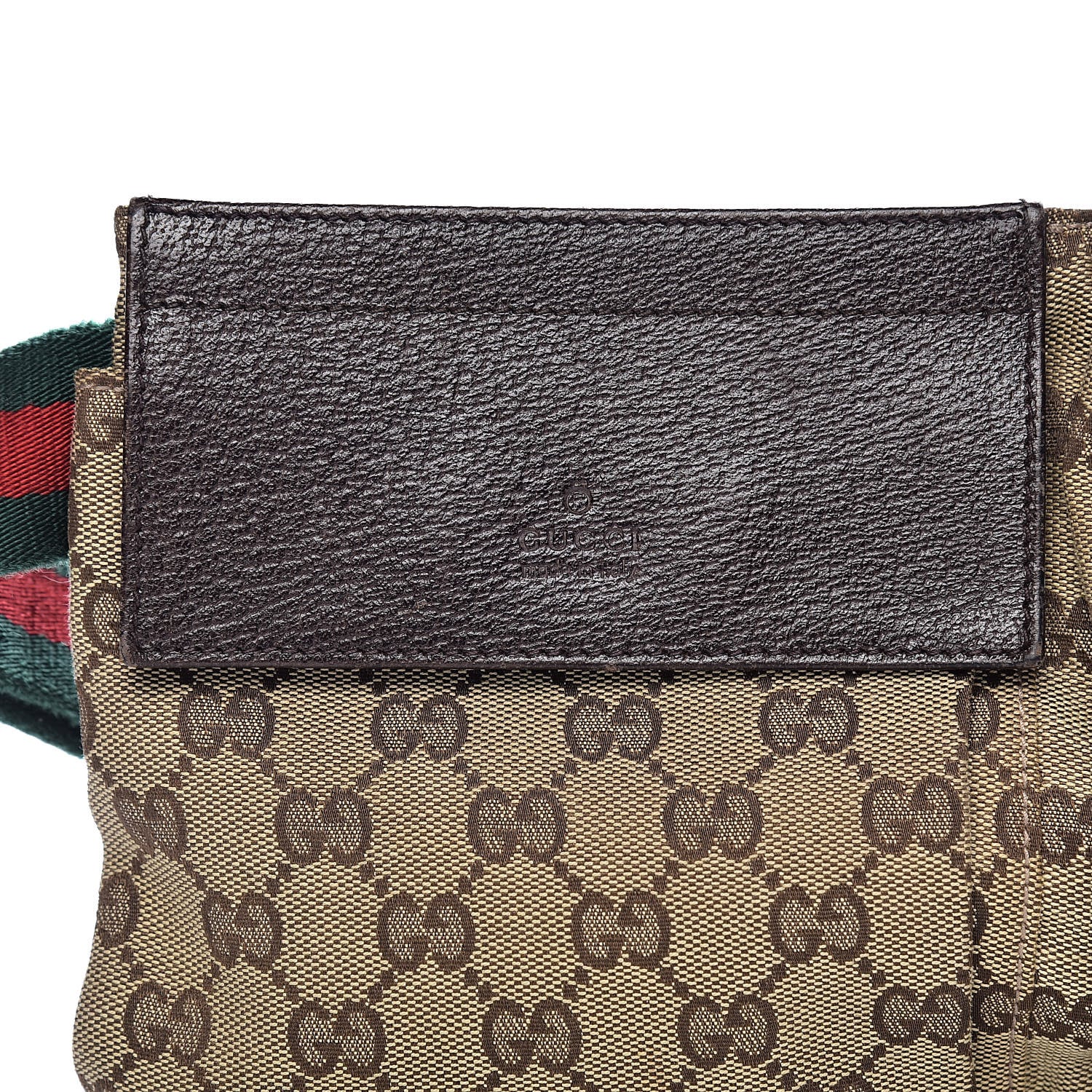 Gucci Monogram Web Belt Bag Dark Brown 10 of 10