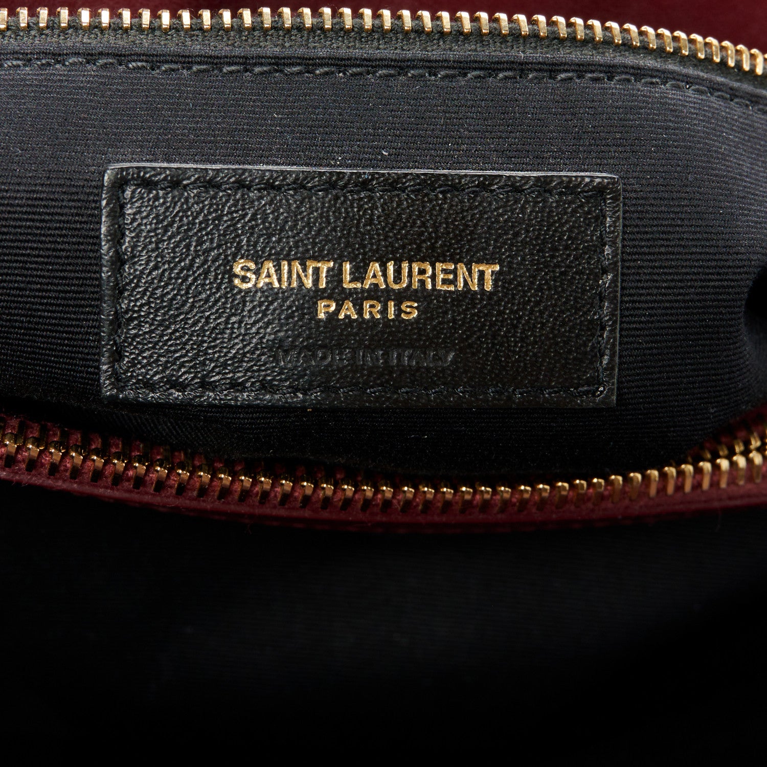 Saint Laurent Calfskin Y Quilted Monogram Medium Loulou Chain Satchel Rouge Legion 7 of 13